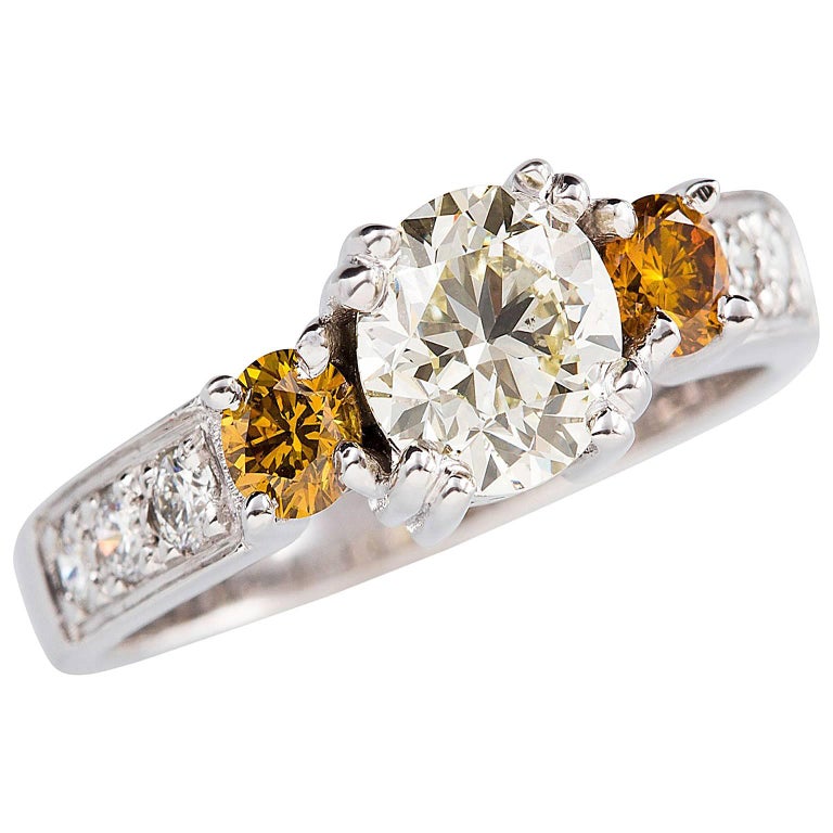 Oro & Bianca Diamante Ring